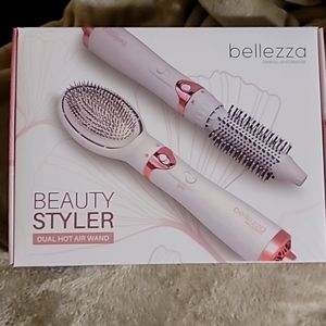 BELLEZZA DUAL HOT AIR WAND HAIR STYLER - NEW, UNOPENED, NEVER USED